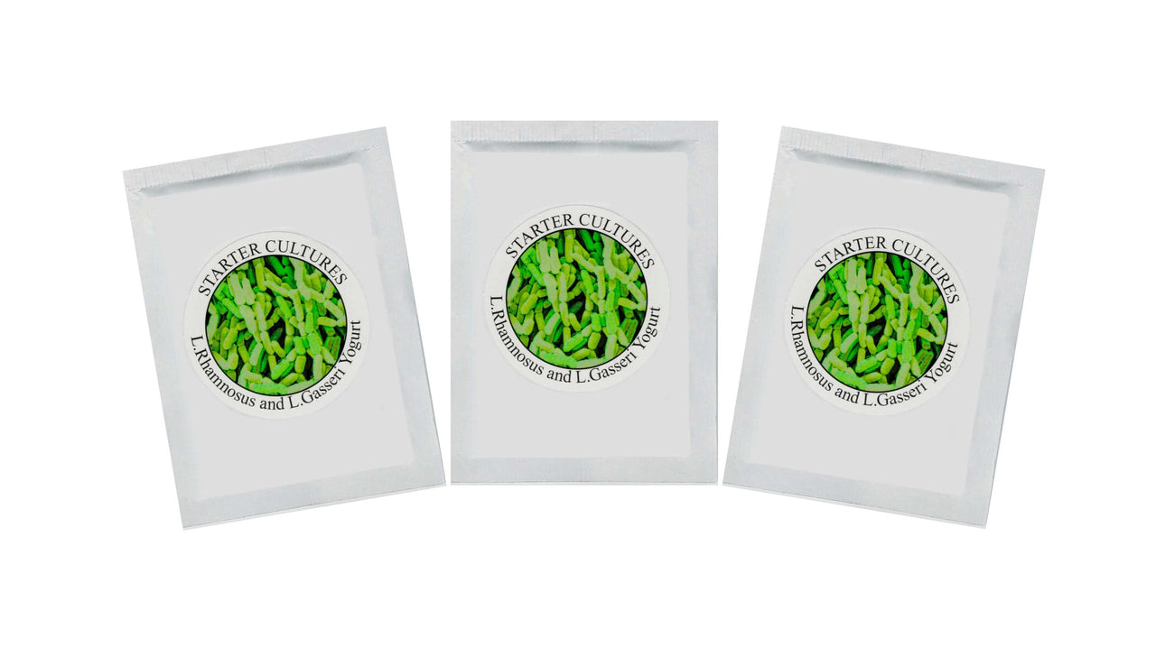 Buy Online Pack of 3 Freeze-Dried Sachets for Lactobacillus Rhamnosus and L.Gasseri Yogurt 