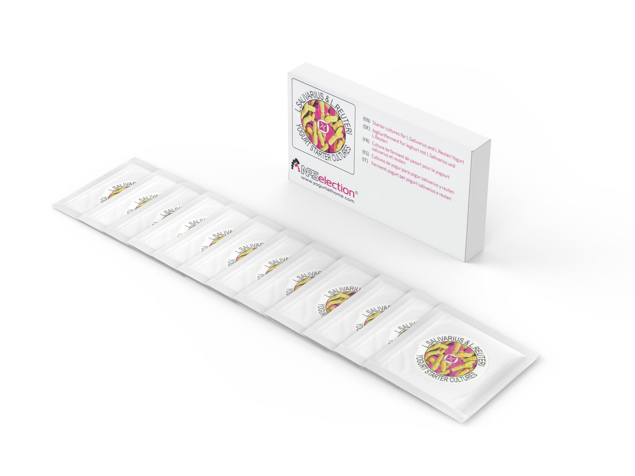 thumbnail image 2 of Yogurt Starter Cultures - Pack Of 10 Freeze Dried Sachets For Plain Yogurt 2 of 12
