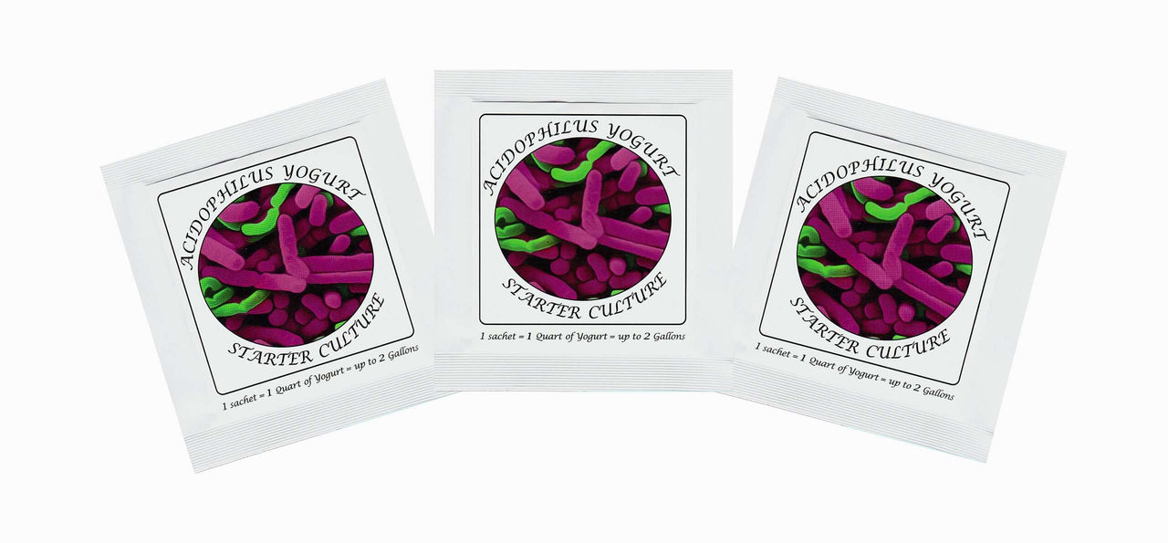 Buy Online Pack of 3 Freeze-dried Culture Sachets for Acidophilus Yogurt